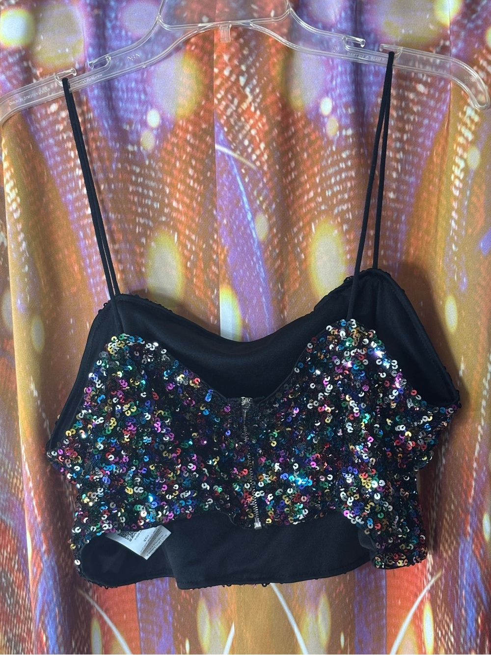 sequin multicolor crop top✨ - Picture 4 of 6